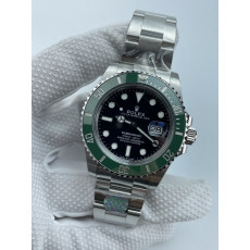 (준비완료/특급배송)NO.3480/QP공장 롤렉스 서브마리너 신형 41mm 블랙다이얼 그린세라믹 인서트 최신형 스타벅스